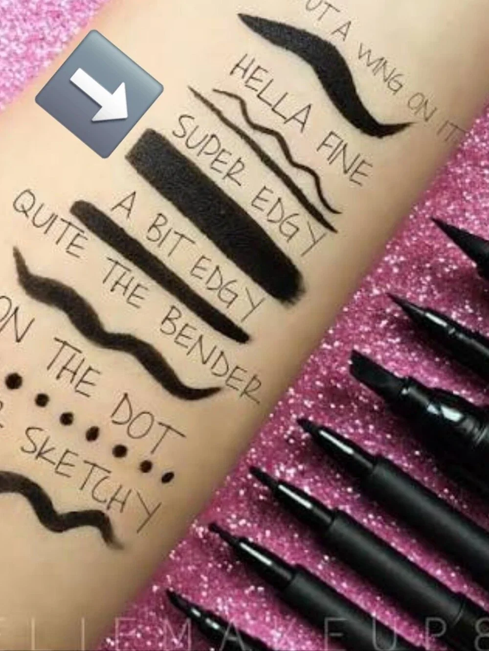NYX That's The Point Liquid Eyeliner Artistry Pen - Super Edgy Black